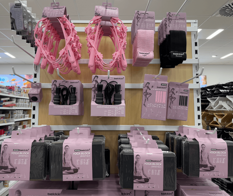 Pepco kolekcija opreme za vježbanje kod kuće: Prevladava ružičasta boja