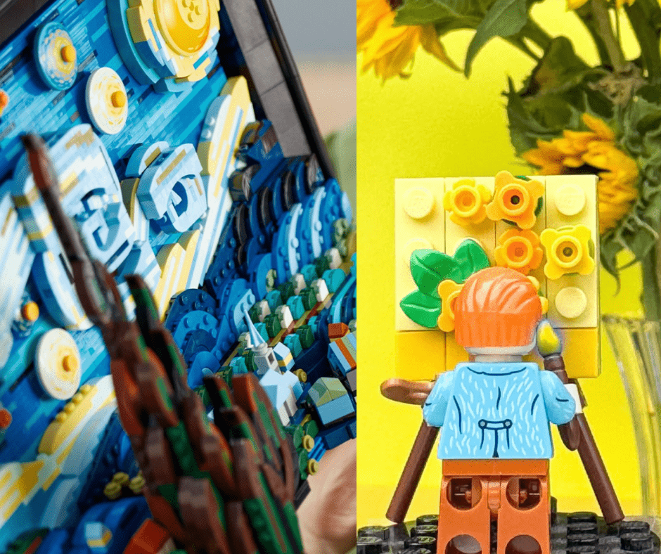 Osim LEGO cvjetova, sada na zidu možemo imati i djela van Gogha izrađena od kockica
