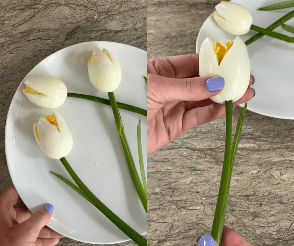 Kreativna ideja za uskrsni tanjur s jajima i mladim lukom: Uljepšajte tradicionalnu trpezu uz malo 