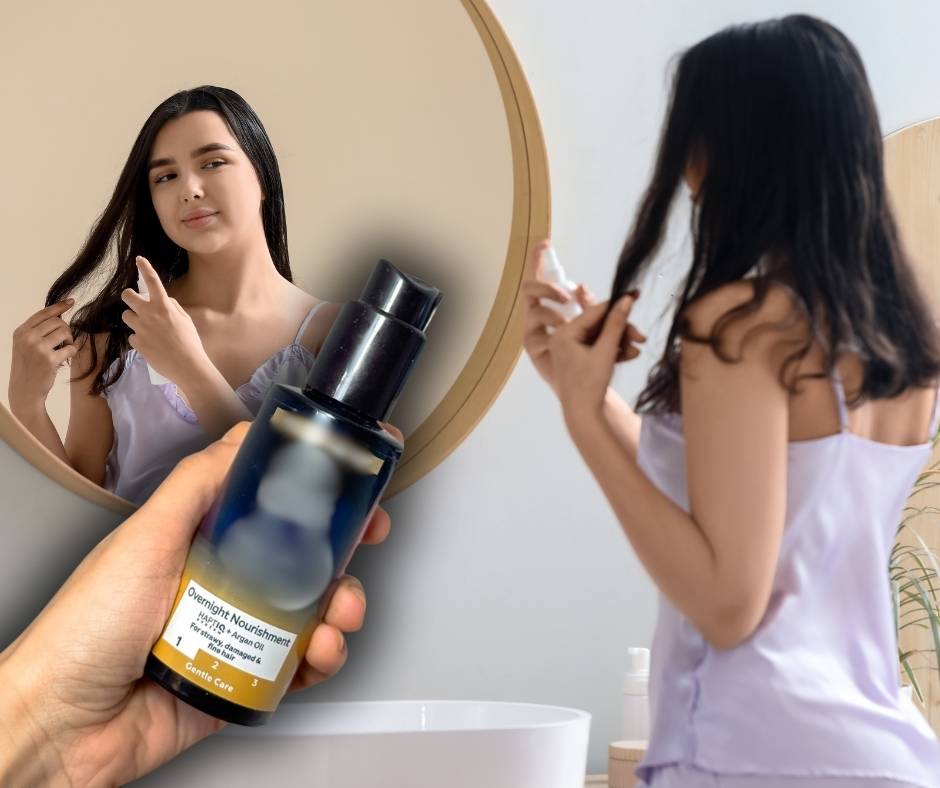 Lagani leave-in sprej za kosu koji preko noći omekšava i obnavlja kosu, a ne mora se ispirati