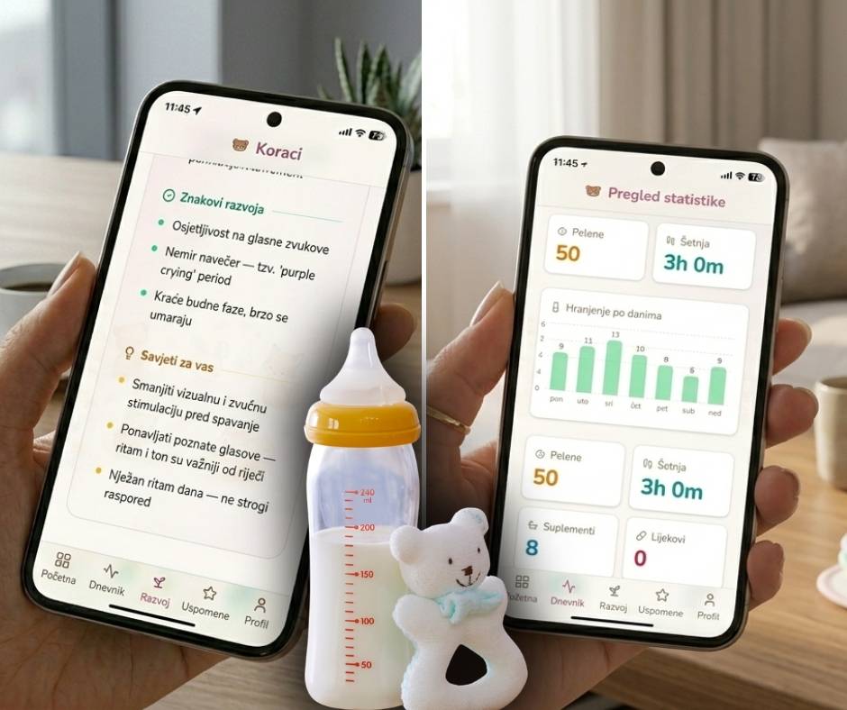 Aplikacija za mame i tate koja olakšava svakodnevicu i razumijevanje beba: za manje stresa