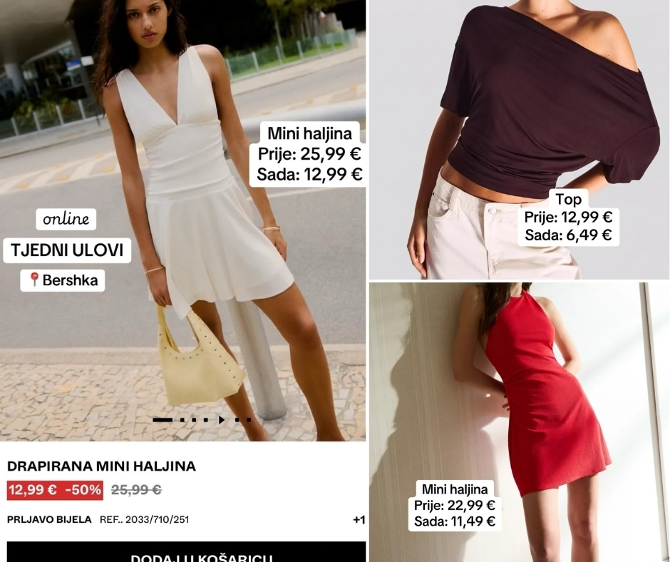 Online tjedni ulovi na Bershka web shopu: izdvajamo artikle do 50 % popusta