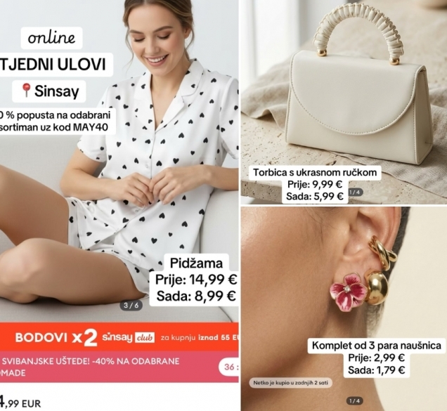 Online tjedni ulovi: dio Sinsay asortimana sada je na 40 % popusta, a mi smo izdvojili najbolje komade