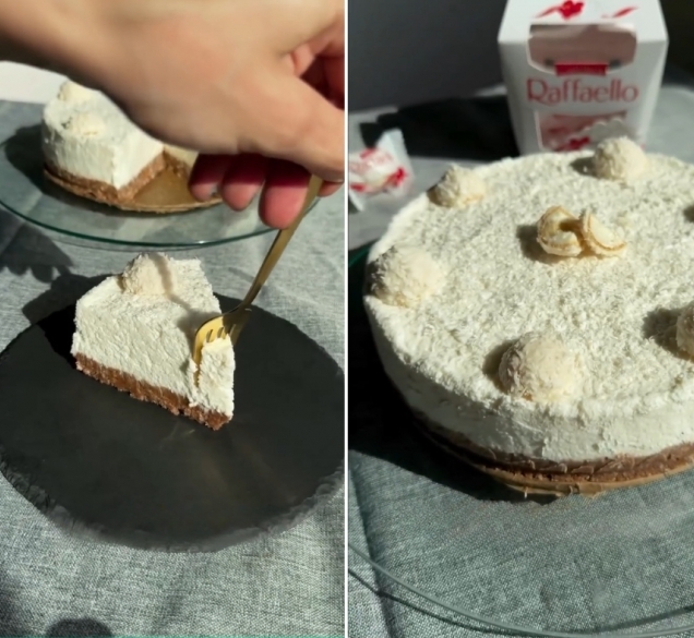 Raffaello kokos cheesecake od samo 6 sastojaka koji se ne peče: ovaj recept morate spremiti