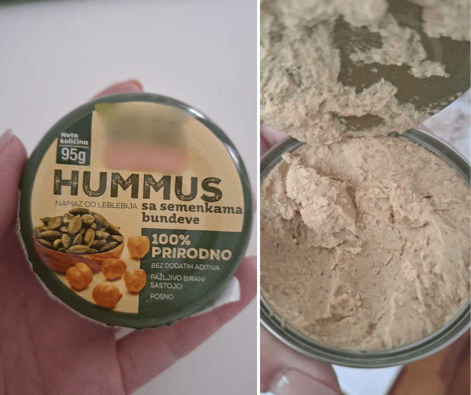 Humus za 1,39 € iz Kauflanda: praktično pakiranje, ali okus mi nije opravdao očekivanja