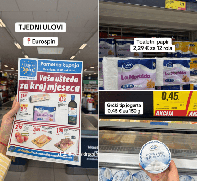 Eurospin ima nove tjedne ulove, a neke proizvode sada možete pronaći po najnižoj cijeni u 30 dana