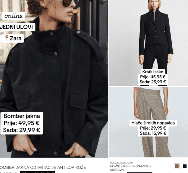 Online tjedni ulovi: na Zara web shopu pronašli smo komade na popustu koje bismo rado nosili