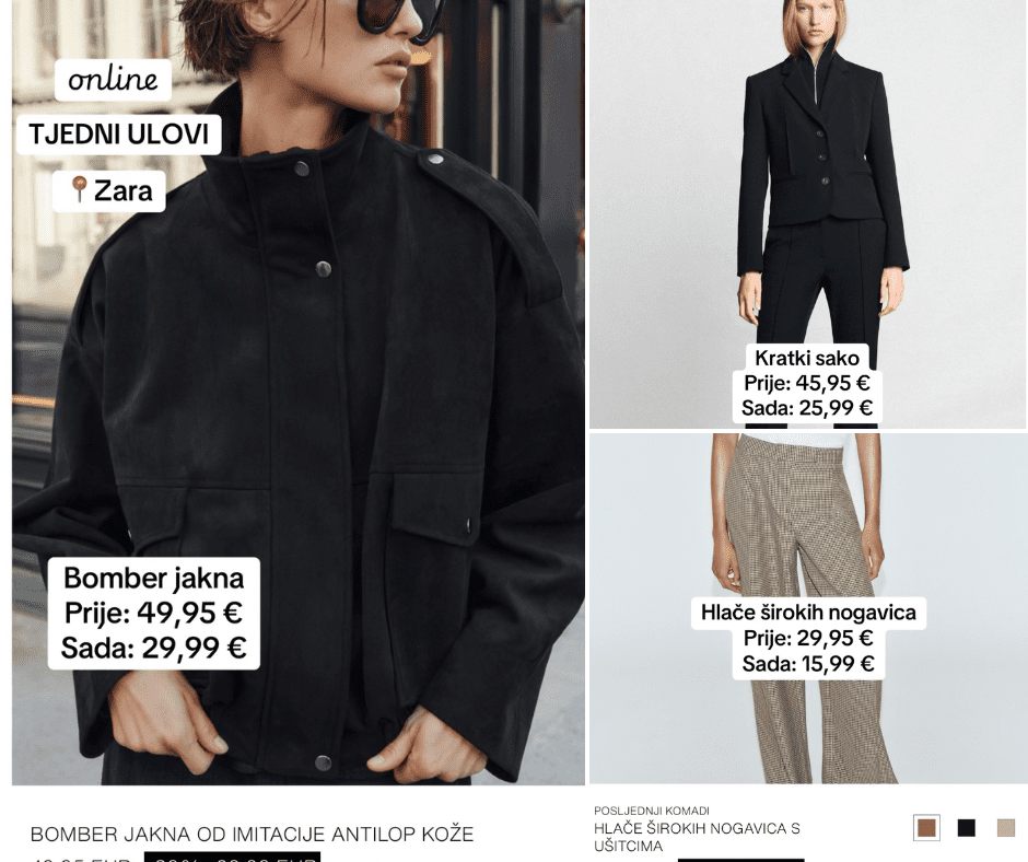 Online tjedni ulovi: na Zara web shopu pronašli smo komade na popustu koje bismo rado nosili